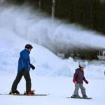 The cold didn't keep kids from taking a ski lesson in 5-degree temperatures at 9:30 Friday morning at the Blue Hills Ski area.