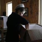 Marisa Mauro packed up a box of butter at the historic Bragg Farm. 