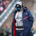 Foxborough MA 12/31/17 New England Patriots head coach Bill Belichick bundled up during their game against the New York Jets during first half action at Gillette Stadium. (Matthew J. Lee/Globe staff) topic reporter: 