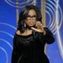 Oprah Winfrey accepted the Cecil B. DeMille Award Sunday. 