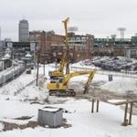 Work has started on the Fenway Center project in Boston?s Fenway neighborhood, which will contain 312 apartments when completed.