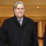 Former White House strategist Steve Bannon left a House Intelligence Committee meeting where he was interviewed behind closed doors on Capitol Hill on Tuesday.