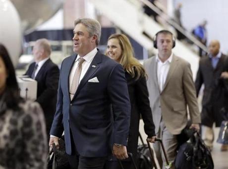 Super Bowl week started off Sunday when Doug Pederson and the Eagles arrived in Minneapolis.
