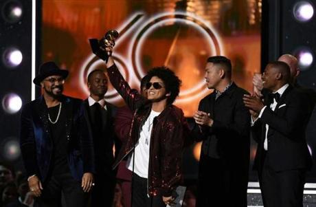 Bruno Mars received the Grammy for the Best Song of the year.
