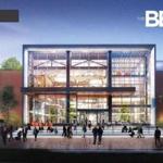 A rendering of the proposed redevelopment of the Boston Globe?s former headquarters on Morrissey Boulevard in Dorchester.  