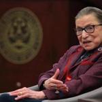 Ruth Ginsburg answered audience questions during a 