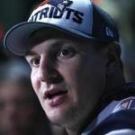 Patriots tight end Rob Gronkowski spoke at a press conference at the Mall of America in Minnesota on Thursday.