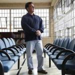 James Rodwell poseD for a portrait inside the visiting area at Massachusetts Correctional Institute Concord. Rodwell is fighting a life sentence for murder, he's been in prison for more than 30 years and is making one last grasp at getting a new trial.