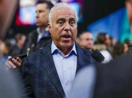 Eagles owner Jeffrey Lurie. who grew up in the Boston area, wants his team to capture that elusive Vince Lombardi Trophy. ?It dominates my life,? Lurie said of winning the Super Bowl.
