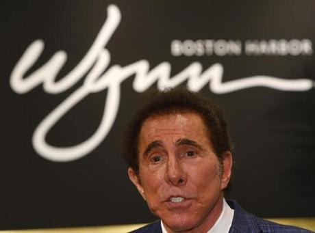 Medford, MA - 3/15/2016 - Steve Wynn speaks to reporters about a planned casino in Everett during a press conference in Medford, MA March 15, 2016. Jessica Rinaldi/Globe Staff Topic: 16wynn Reporter:
