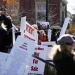 A November protest outside the Berkshire Museum in Pittsfield demonstrated opposition to the planned sale of 40 works of art, including two by Norman Rockwell.
