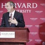 Harvard president Lawrence S. Bacow. 