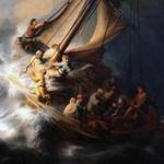 A cropped image of Rembrandt?s ?The Storm on the Sea of Galilee,? which was stolen in the Isabella Stewart Gardner Museum heist of 1990.