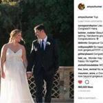 A screenshot of Amy Schumer's latest Instagram post of her wedding.