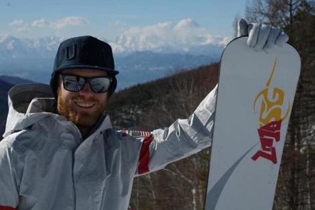 US Olympic snowboarder Mike Trapp, who will compete in the parallel giant slalom.
