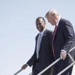 HUD Secretary Ben Carson with President Trump in August 2017.