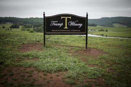 Trump Winery is located outside of Charlottesville, Va.
