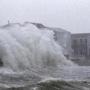 Waves crashed against homes on Turner Road in Scituate during a January storm.  