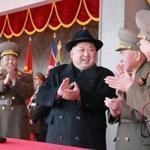 North Korean leader Kim Jong-Un attended a military parade in Pyongyang. North Korea, on Feb. 8.