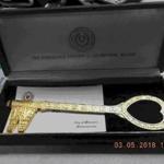 North Adams police are searching for the owner of a Worcester key to the city. 