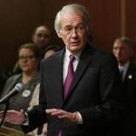 US Senator Ed Markey spoke during Monday in Boston during a news conference to announce new federal gun safety legislation. 