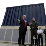 President Trump reviewed border wall prototypes on Tuesday in San Diego.