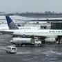 FILE - In this March 15, 2017, file photo, United Airlines jets sit on the tarmac at LaGuardia Airport in New York. A dog died on a United Airlines plane after a flight attendant ordered its owner to put the animal in the plane's overhead bin. United said Tuesday, March 13, 2018, that it took full responsibility for the incident on the Monday night flight from Houston to New York. (AP Photo/Seth Wenig, File)
