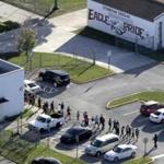 Students were evacuated after a shooting at Marjorie Stoneman Douglas High School in Parkland, Fla., on Wednesday, Feb. 14. 