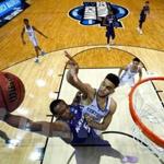 ATLANTA, GA - MARCH 22: Barry Brown #5 of the Kansas State Wildcats goes up with the ball against Sacha Killeya-Jones #1 of the Kentucky Wildcats in the first half during the 2018 NCAA Men's Basketball Tournament South Regional at Philips Arena on March 22, 2018 in Atlanta, Georgia. (Photo by Kevin C. Cox/Getty Images)
