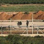 Israeli soldiers patrolled the border with the Gaza Strip on Sunday.