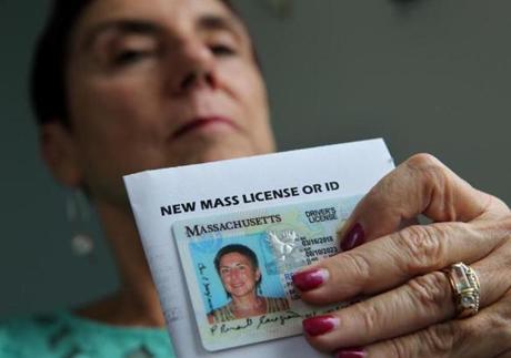 Paulette Renault-Caragianes feels cheated by the RMV. She renewed her old-style license last month, not knowing the Registry was about to unveil its RealID.

