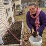 Rebecca Martin used some of the money from the Healthy Incentives Program to start her own garden. 