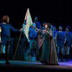 Jeremy Ayres Fisher and Haeran Hong in Odyssey Opera?s presentation of Verdi?s ?Giovanna D?Arco.?