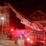 A 90-feet ladder on a Boston fire truck  malfunctioned and collapsed Wednesday night.