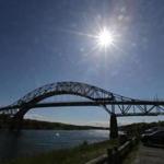 The Sagamore, one of two road bridges to the mainland, is down to a single lane in either direction until Memorial Day weekend.