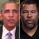 Buzzfeed and ?Get Out? director Jordan Peele (right) teamed up to create a digitally manipulated video of President Obama.