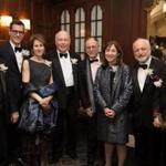 Literary Lights honorees and presenters (from left) Stephen Kinzer, Brian Selznick, Stacy Schiff, Julian Fellowes, Gregory Maguire, Jane Mayer, André Aciman, and Alice Hoffman. 