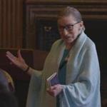 Supreme Court Justice Ruth Bader Ginsburg is shown in a still image from the documentary ?RBG.?