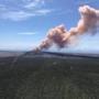 HAWAII VOLCANOES NATIONAL PARK, HI - MAY 3: In this handout photo provided by the U.S. Geological Survey, ash sprews from the Puu Oo crater on Hawaii's Kilauea volcano on May 3, 2018 in Hawaii Volcanoes National Park. The governor of Hawaii has declared a local state of emergency near the Mount Kilauea volcano after it erupted following a 5.0-magnitude earthquake, forcing the evacuation of nearly 1,700 residents. (Photo by U.S. Geological Survey via Getty Images)