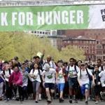 Boston, MA--5/6/2018-- People take off from the starting line of the 50th annual Walk for Hunger. (Jessica Rinaldi/Globe Staff) Topic: 07walkforhunger Reporter: