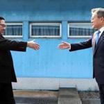 In this April 27, 2018, file photo, North Korean leader Kim Jong Un, left, prepares to shake hands with South Korean President Moon Jae-in over the military demarcation line at the border village of Panmunjom in Demilitarized Zone. After a few months of rapprochement, North Korea abruptly called off scheduled high-level talks with South Korea on Wednesday, May 16, 2018, and warned the U.S. that a planned summit with President Donald Trump could be at risk. (Korea Summit Press Pool via AP, File)
