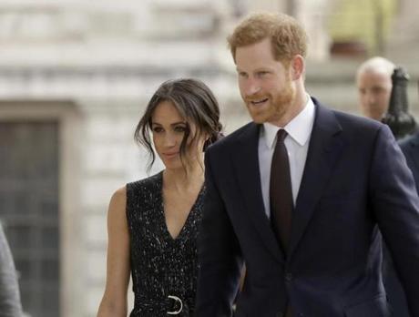 Britain's Prince Harry and Meghan Markle.
