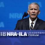 DALLAS, TX - MAY 04: Lt. Colonel Oliver North speaks at the NRA-ILA Leadership Forum during the NRA Annual Meeting & Exhibits at the Kay Bailey Hutchison Convention Center on May 4, 2018 in Dallas, Texas. The National Rifle Association's annual meeting and exhibit runs through Sunday. (Photo by Justin Sullivan/Getty Images)