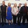 The cast from CBS?s revival of ?Murphy Brown? in New York last week. From left: Nik Dodani, Jake McDorman, Faith Ford, Candice Bergen, Grant Shaud, Joe Regalbuto, and Tyne Daly.