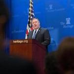 Mike Pompeo focused on US-Iran policy Monday in his first major speech as the new secretary of state.