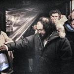 From left: Leon Vitali, Stanley Kubrick, and Jack Nicholson in a scene from the documentary ?Filmworker.?