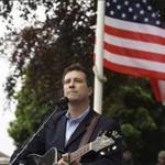 Mark LaPointe performed at the Netherlands American Cemetery in Margraten, Netherlands, on Saturday.