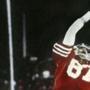 FILE - In this Jan. 10, 1982, file photo, San Francisco 49ers wide receiver Dwight Clark makes 
