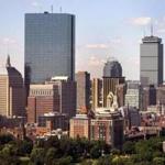 BOSTON, MA - 7/26/2016: A view of the Hancock Towers and the Prudential area in Boston. skyline aerial (David L Ryan/Globe Staff Photo) SECTION: METRO TOPIC stand alone photo