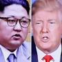 President Trump and North Korean leader Kim Jong Un. 